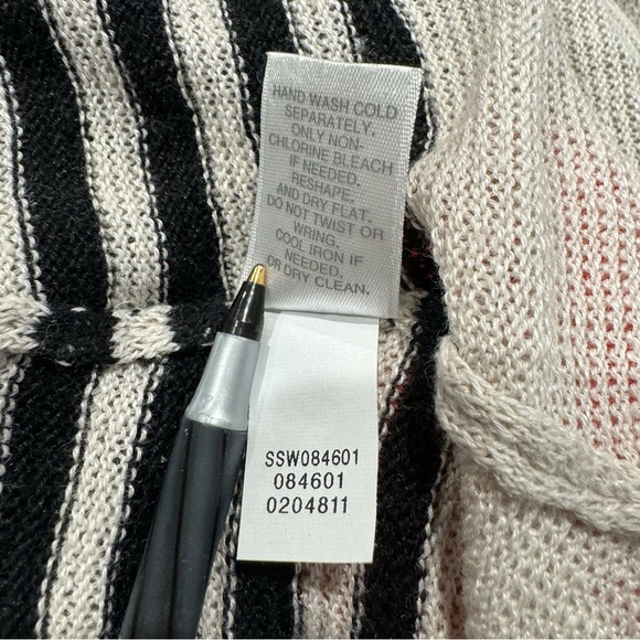 J Jill Open Front‎ Striped Linen Cardigan - Picture 4 of 5